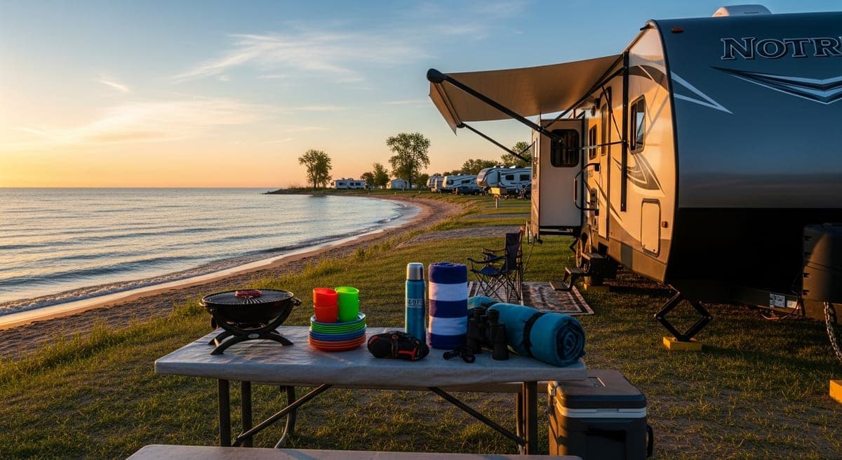 Great Lakes RV camping gear: what owners pack for shoreline sites