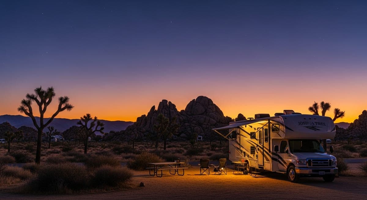 Joshua Tree National Park RV Camping: Desert Camping, Dark Skies, and Everything to Know About Size Limits
