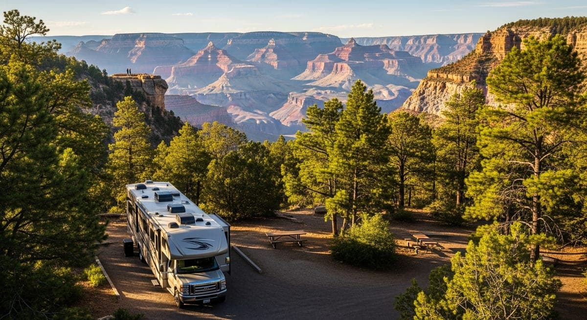 Grand Canyon RV Camping: South Rim vs. North Rim (and What Each Actually Looks Like)