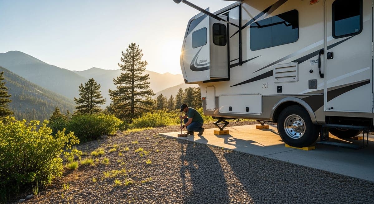 How to Level and Stabilize Your RV at Any Campsite