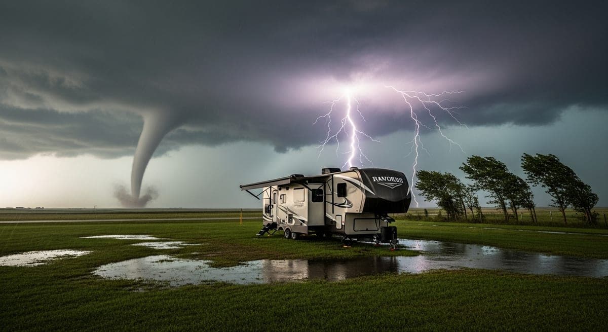 RV Severe Weather Safety: Tornadoes, Lightning, Flash Floods, and High Winds