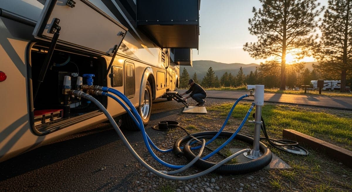 RV Fresh Water, Gray Water, and Black Water: A Complete Beginner's Guide
